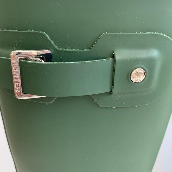 NIB Hunter Classic Green Tall Rubber Boots 38 7.5 - Picture 8 of 9